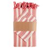Boho Sunset Color Striped Tablecloth Set