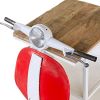 26" Red and Off White Novelty Scooter Open Cabinet With Two Shelves