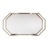 Champagne Iron And Mirrored Glass Bar Cart