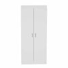 63ï¿½ï¿½ï¿½ Classic White Pantry Cabinet with Two Full Size Doors