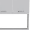 White Tall Pantry Cabinet with Two Storage Shelves