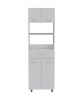 White Tall Pantry Cabinet with Two Storage Shelves