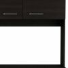 Modern Black  Kitchen Cabinet with Two Storage Shelves