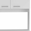 Modern White Kitchen Cabinet with Two Storage Shelves