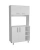 Modern White Kitchen Cabinet with Two Storage Shelves