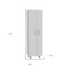 White Versatile Tall Pantry or Laundry Cabinet