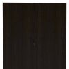 78" Modern Black Pantry Cabinet with Two Full Size Doors