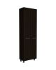 78" Modern Black Pantry Cabinet with Two Full Size Doors