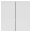 78" Modern White Pantry Cabinet with Two Full Size Doors