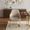 Gray Gold Modern Dining Chair