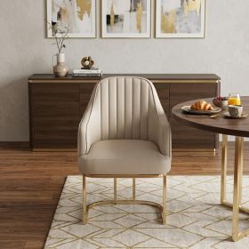 Gray Gold Modern Dining Chair