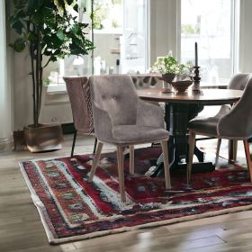 Set of Two Gray Walnut Modern Dining Chairs