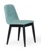 Set of Two Mint Fabric Dining Chairs
