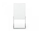 Set of Two White Silver Modern Dining Chairs