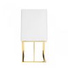 White Gold Contemporary Dining Chair