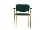 Set of Two Green Modern Dining Chairs