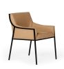 Tan Suede Dining Chair