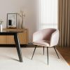 Pink Velvet Modern Dining Chair