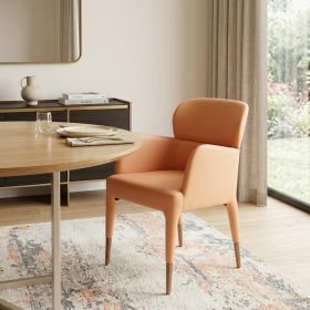 Peach Rosegold Dining Chair