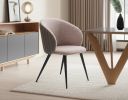 Gray Cream Contemporary Dining Chair