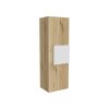 Light Oak and White Multi Purpose Vertical Hanging Cabinet
