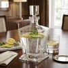 34 oz. Clear Mouth Blown Crystal Glass Liquor Decanter