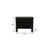 Modern Black Kitchen Island with a Marble Counter Top