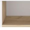 16" Light Oak And White Wall Mounted Cabinet With Three Shelves