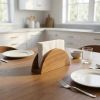Free Standing 5.88 " Wood Napkin Holder