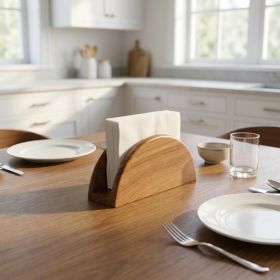 Free Standing 5.88 " Wood Napkin Holder