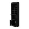 24" White Bar Cabinet With Multiple Shelves