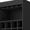 24" White Bar Cabinet With Multiple Shelves