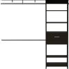 118" Black Manufactured Wood Organizer