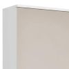 Stylish White  Wall Mounted Shoe Rack with Mirror