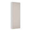 Stylish White  Wall Mounted Shoe Rack with Mirror