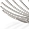 Shiny Silver Open Spike Centerpiece Bowl