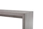 71" Grey Elm Rectangular Manufactured Wood Top Fixed Dining Table
