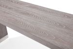 71" Grey Elm Rectangular Manufactured Wood Top Fixed Dining Table