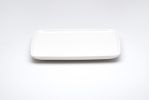 White Six Piece Rectangle Porcelain Service For Six Dinner Plate Set