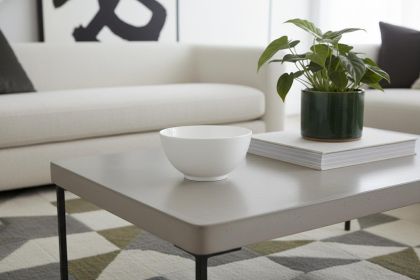 White Porcelain Large Round Serve Bowl