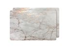 Set of Two Gold Swirl Cork Rectangular Indoor Outdoor Placemats