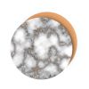 Set of Two Gray and Gold Abstract Cork Round Indoor Outdoor Placemats