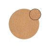 Set of Two Gray and Gold Abstract Cork Round Indoor Outdoor Placemats