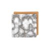 Set of Two Gray and Gold Abstract Cork Square Indoor Outdoor Placemats