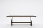 87" Dark Mango Rectangular Solid Wood Dining Table