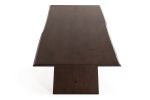 87" Dark Mango Rectangular Solid Wood Dining Table