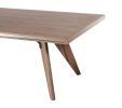 87" Walnut Rectangular Solid Manufactured Wood Dining Table