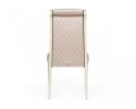 Set of Two Off White And Champagne Upholstered Velvet Dining Side Chairs
