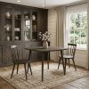 36" Brown Square Solid Wood Dining Table