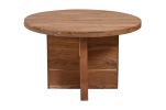 48" Natural Rounded Solid Wood Dining Table